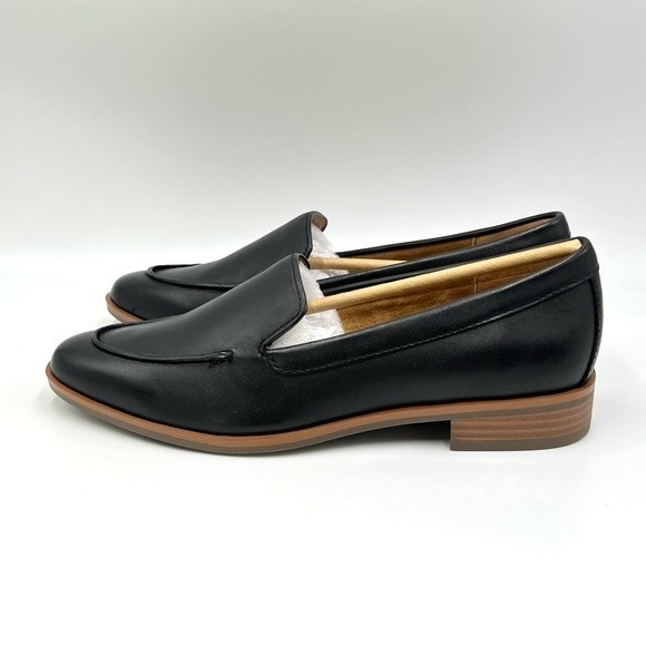 NEW Aerosoles Womens Size 6 Black Leather East‎ Side Slip On Loafers Shoes - Picture 5 of 12